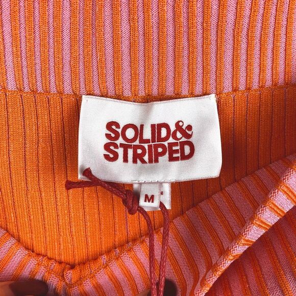 Solid & Striped NWT The Rosie Skirt in Carnation Pink Clementine Plaited sz M - Picture 4 of 9